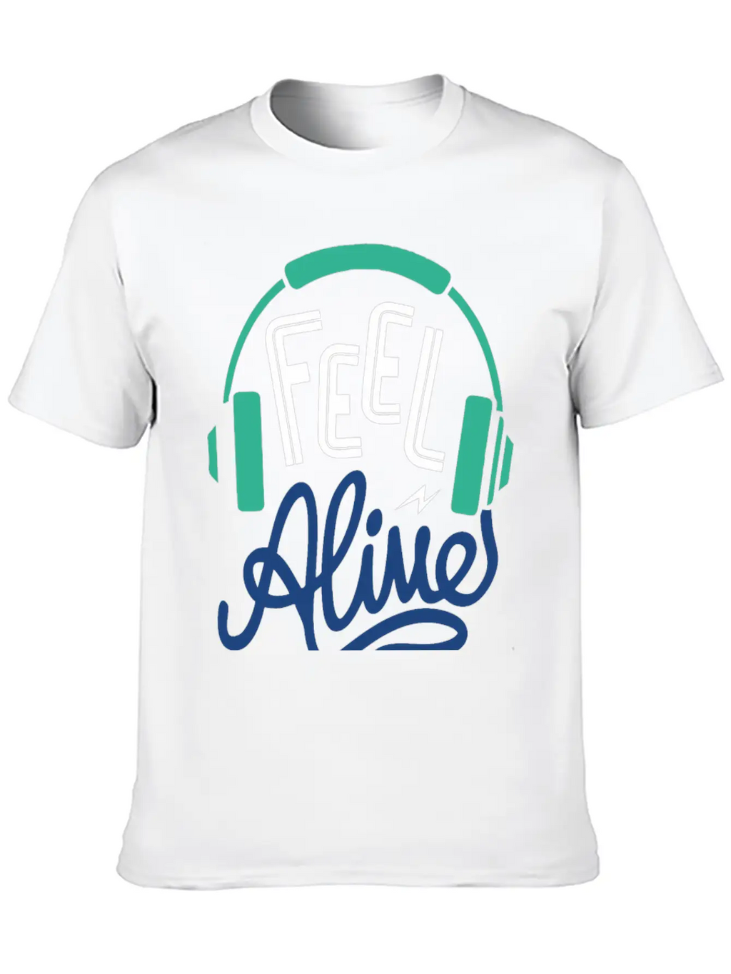 Feel Alive Unisex Short Sleeve Soft Cotton T-Shirt – Casual Everyday Wear
