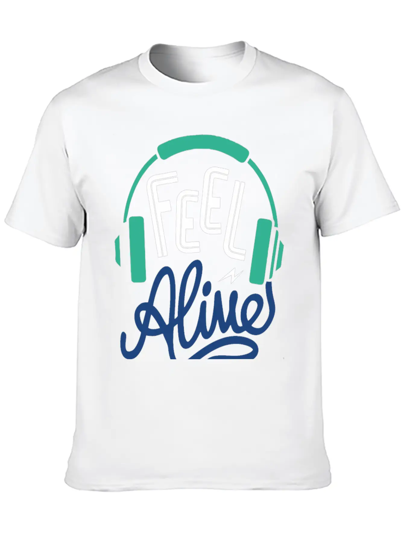 Feel Alive Unisex Short Sleeve Soft Cotton T-Shirt – Casual Everyday Wear