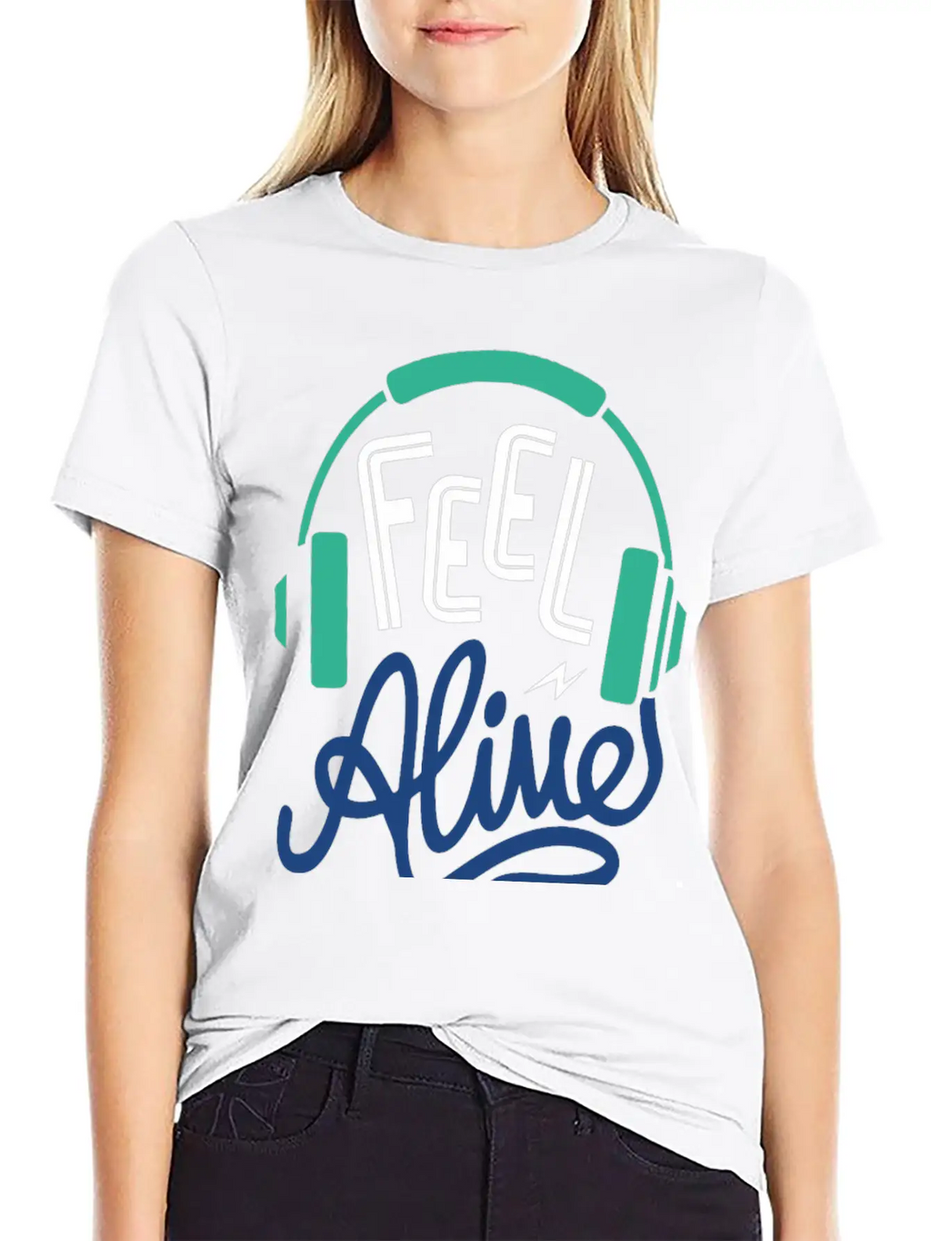 Feel Alive Unisex Short Sleeve Soft Cotton T-Shirt – Casual Everyday Wear