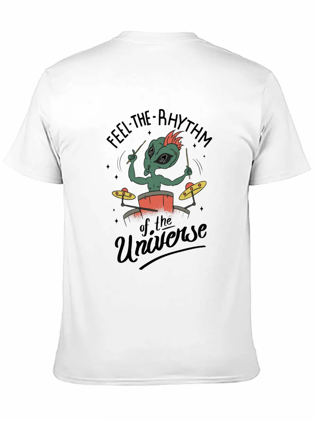Feel The Rhythm Of The Universe Unisex Short Sleeve Soft Cotton T-Shirt – Casual Everyday Wear