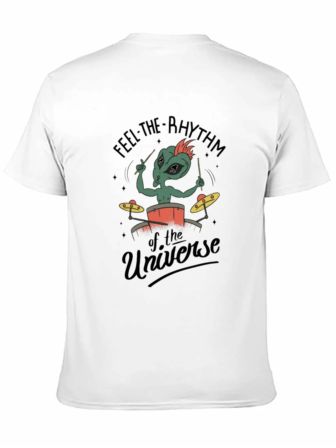 Feel The Rhythm Of The Universe Unisex Short Sleeve Soft Cotton T-Shirt – Casual Everyday Wear