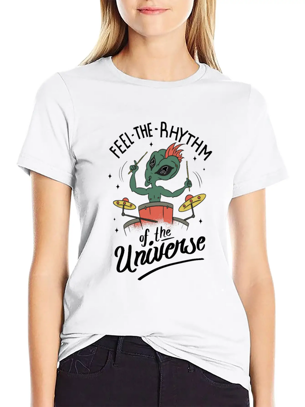 Feel The Rhythm Of The Universe Unisex Short Sleeve Soft Cotton T-Shirt – Casual Everyday Wear