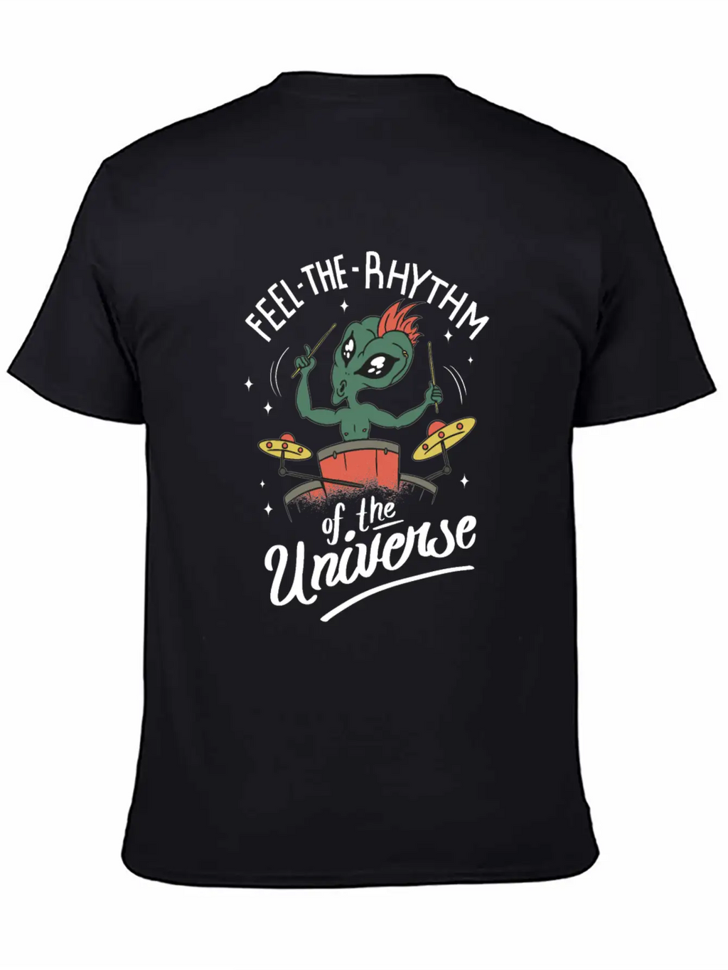 Feel The Rhythm Of The Universe Unisex Short Sleeve Soft Cotton T-Shirt – Casual Everyday Wear