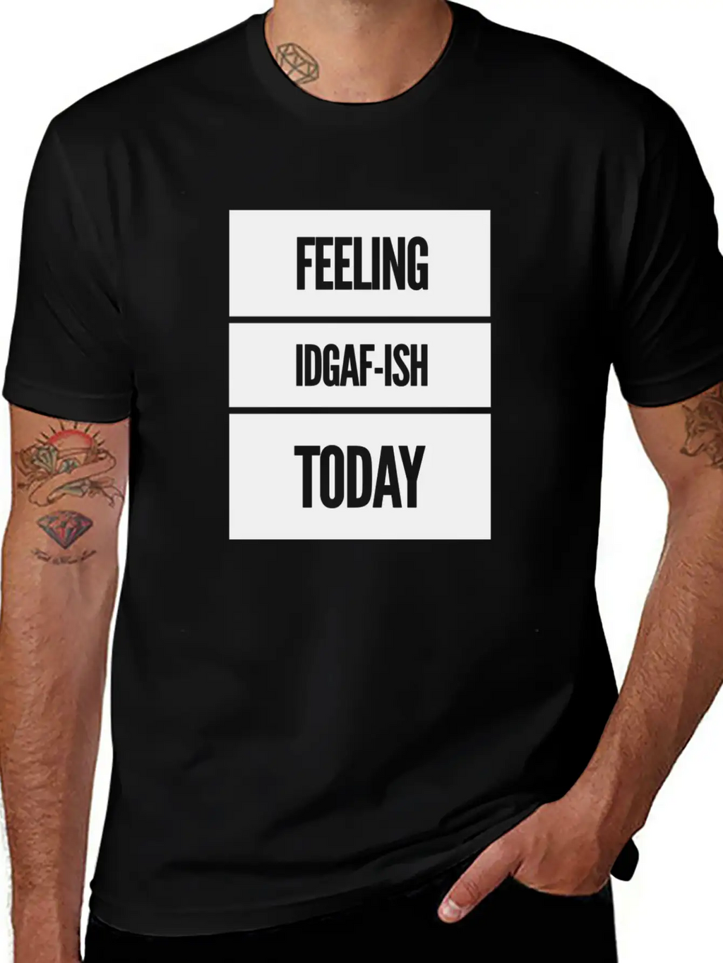 FEELING IDGAF-ISH TODAY Essential Cotton Tee For Daily Outfits – Unisex Style