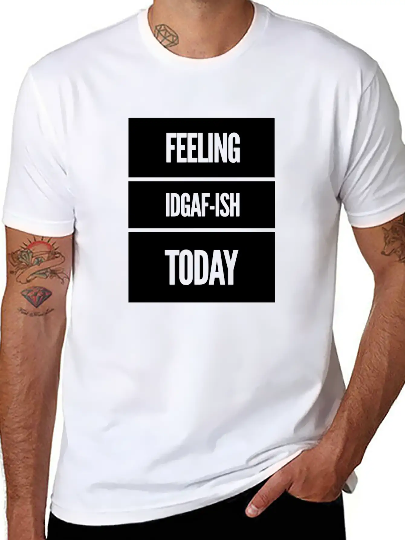 FEELING IDGAF-ISH TODAY Essential Cotton Tee For Daily Outfits – Unisex Style