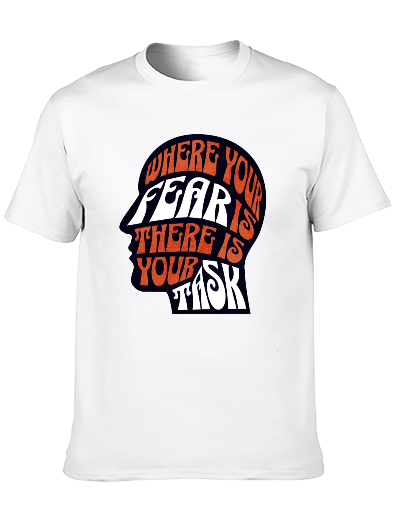 Fear is Your Task Graphic Tee - Unique Design