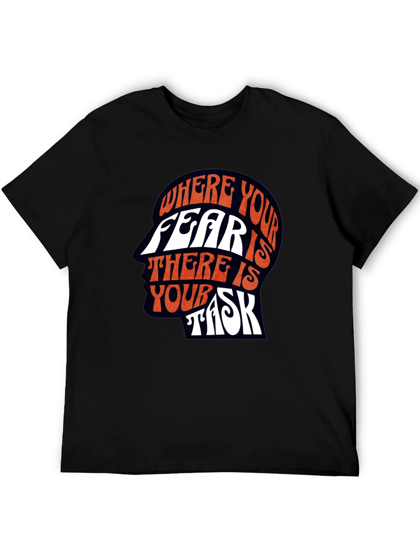 Fear is Your Task Graphic Tee - Unique Design