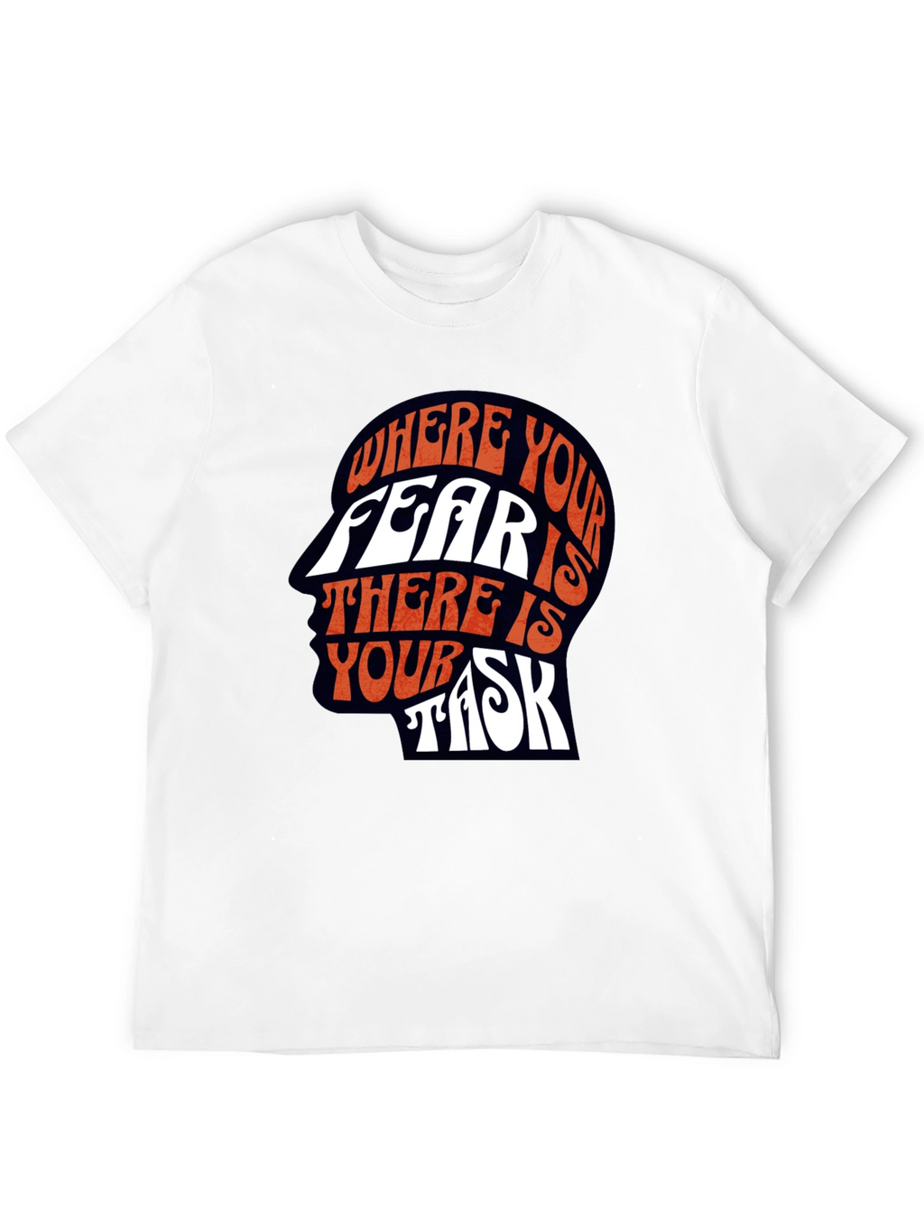 Fear is Your Task Graphic Tee - Unique Design