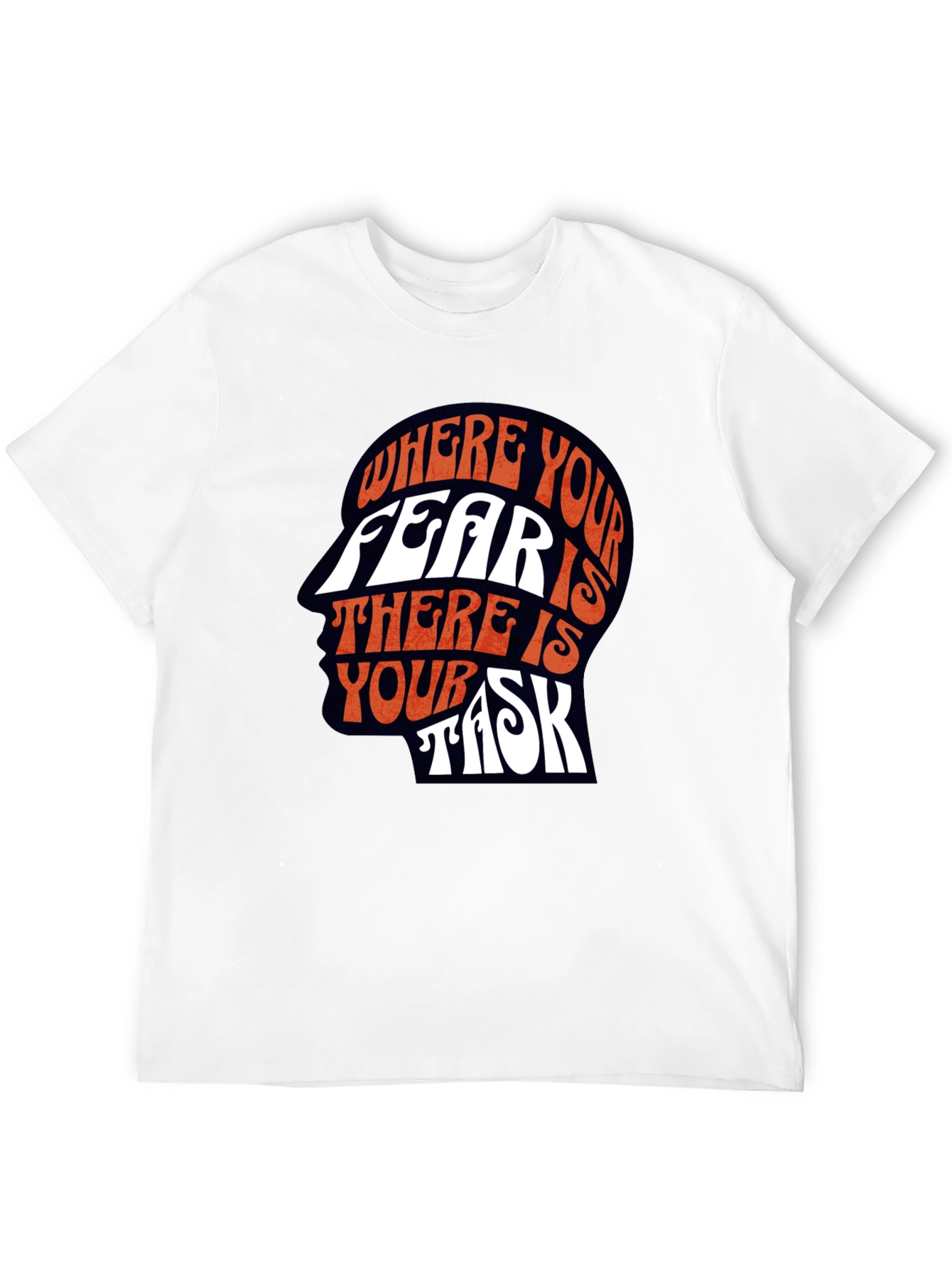 Fear is Your Task Graphic Tee - Unique Design