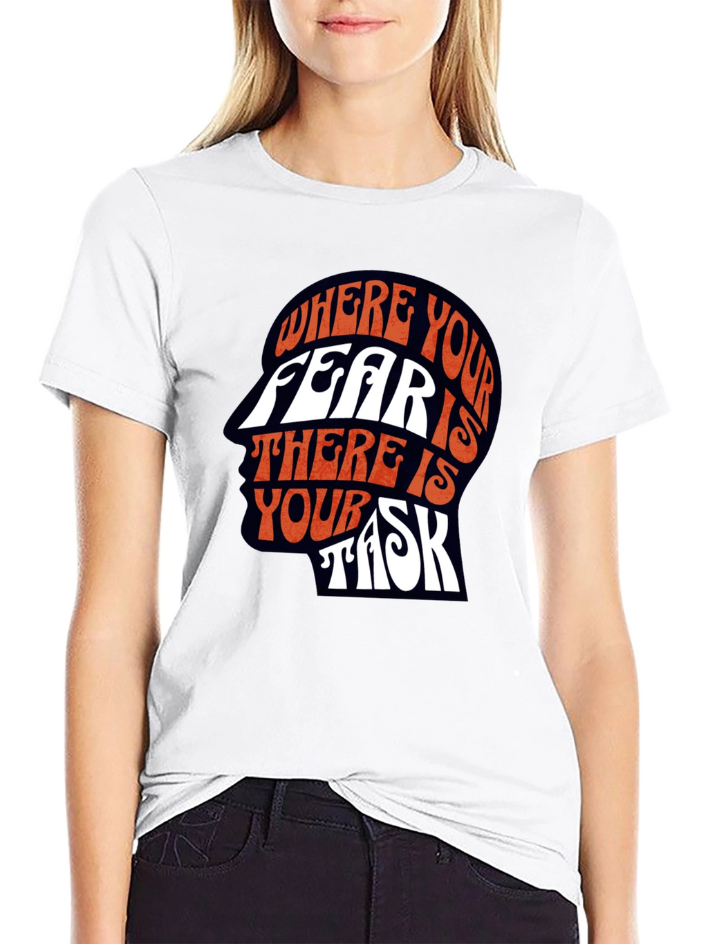 Fear is Your Task Graphic Tee - Unique Design