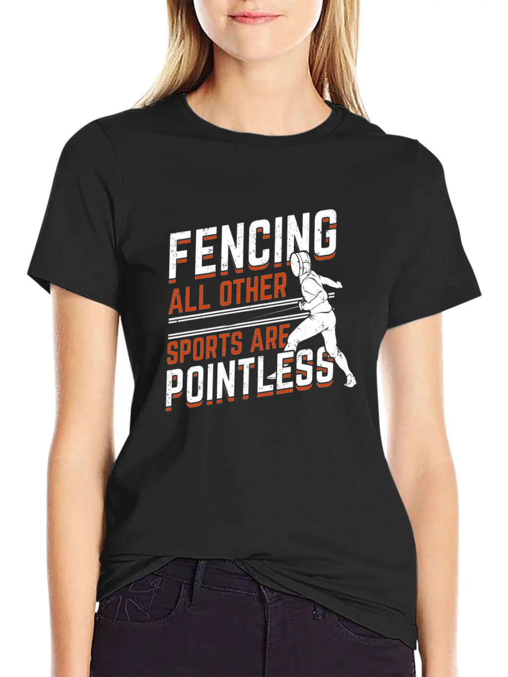Fencing Sport Fencer Gift Essential Cotton Tee For Daily Outfits – Unisex Style