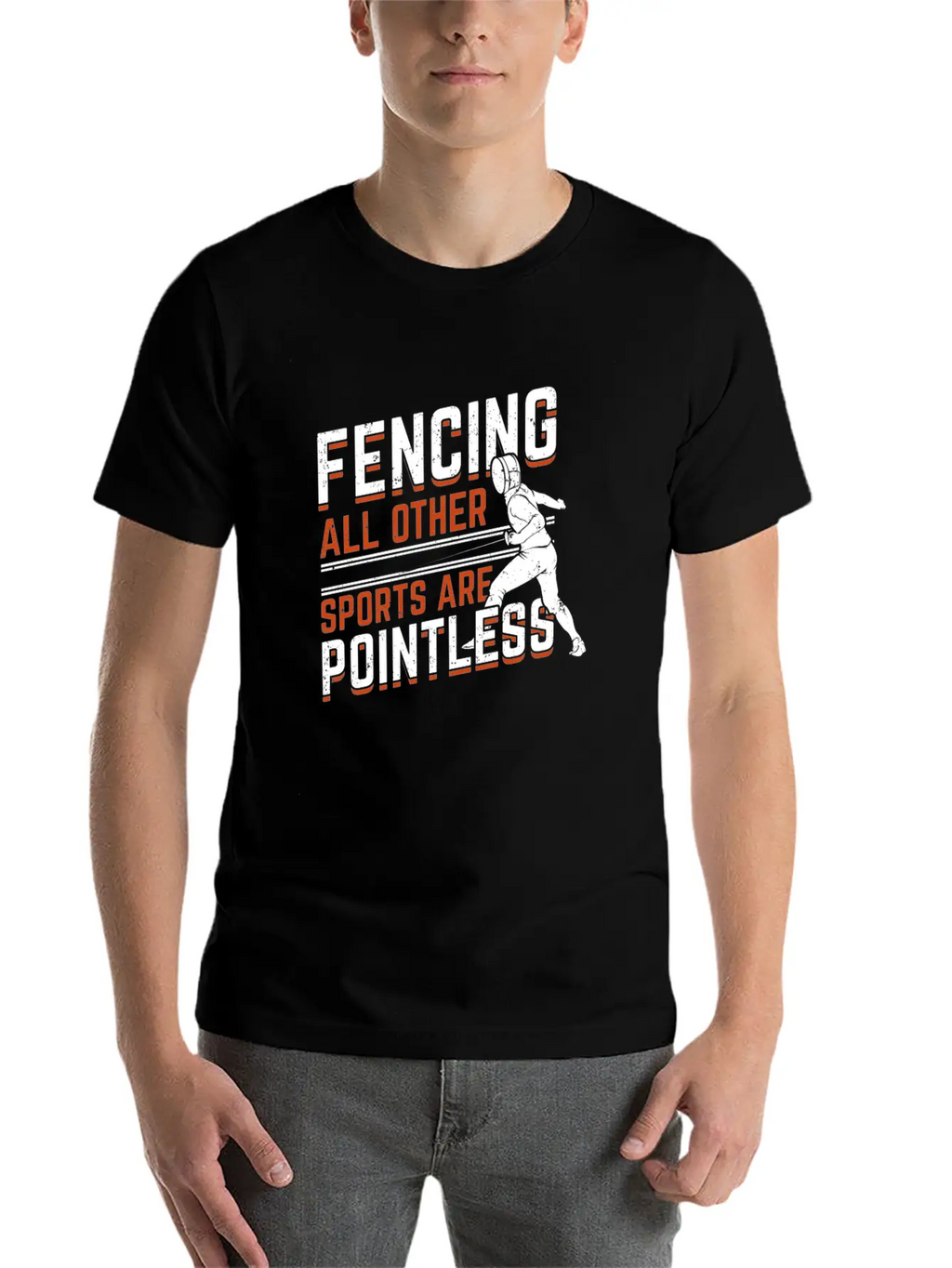 Fencing Sport Fencer Gift Essential Cotton Tee For Daily Outfits – Unisex Style