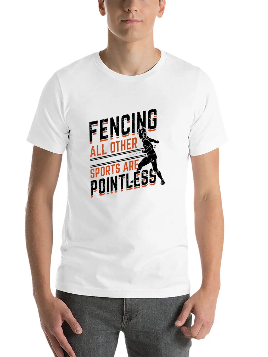 Fencing Sport Fencer Gift Essential Cotton Tee For Daily Outfits – Unisex Style