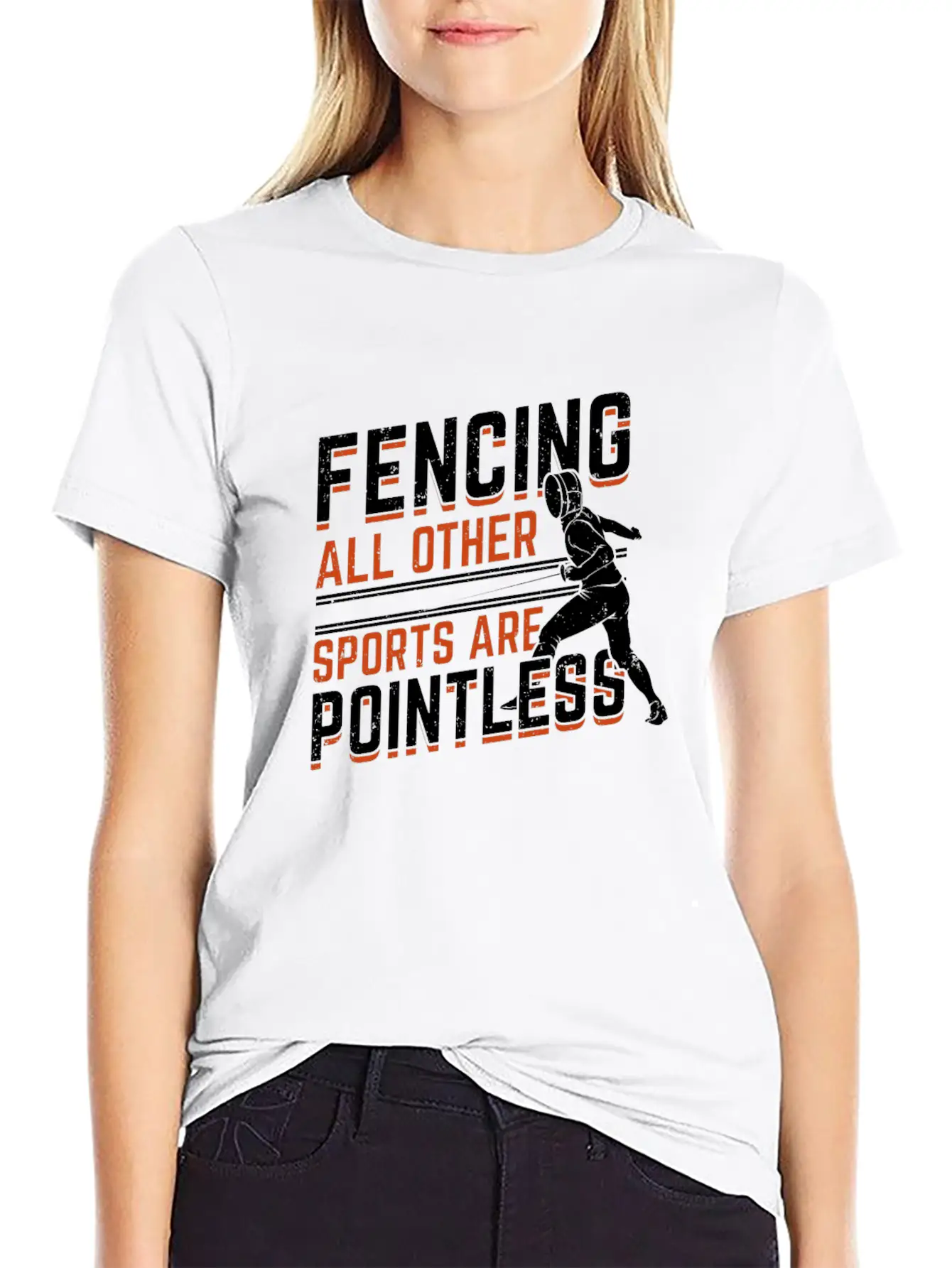 Fencing Sport Fencer Gift Essential Cotton Tee For Daily Outfits – Unisex Style