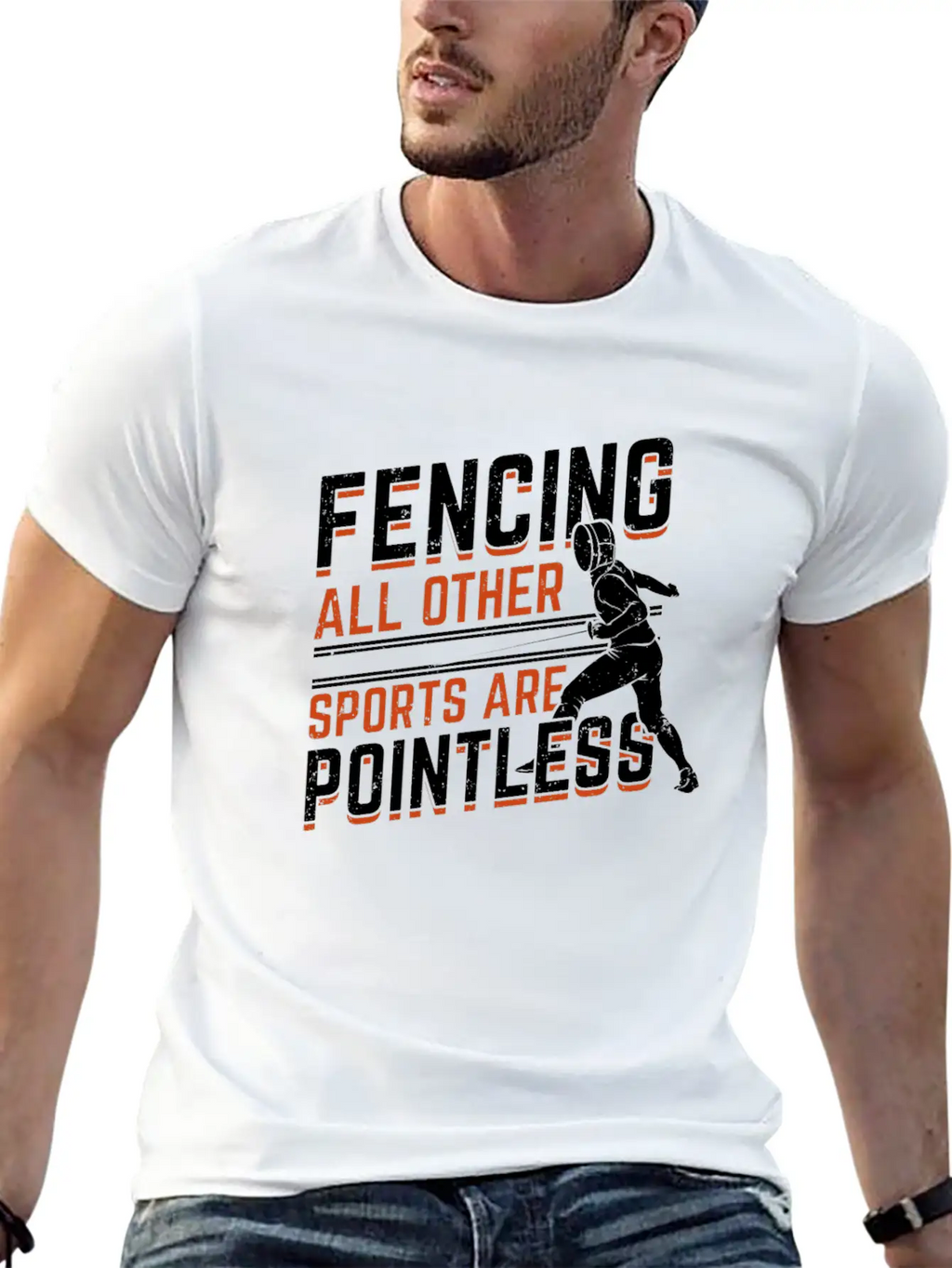 Fencing Sport Fencer Gift Essential Cotton Tee For Daily Outfits – Unisex Style