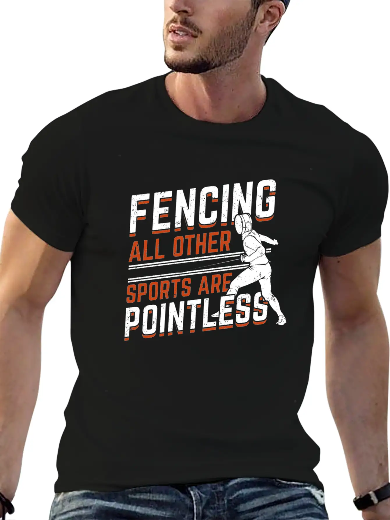 Fencing Sport Fencer Gift Essential Cotton Tee For Daily Outfits – Unisex Style