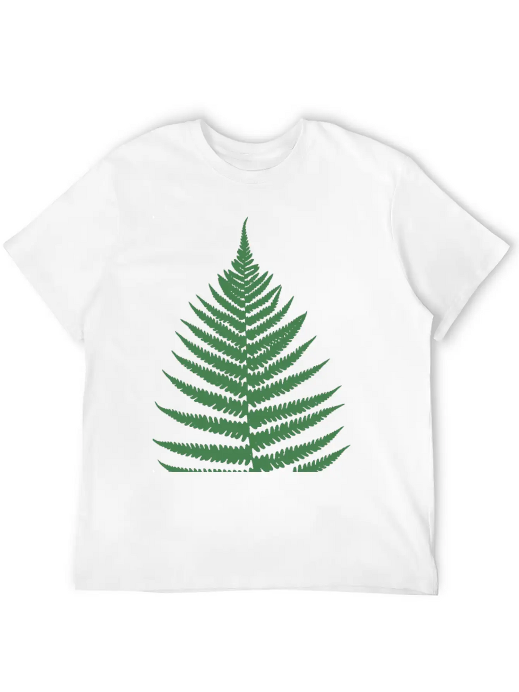 Fern Leaf Unisex Short Sleeve Soft Cotton T-Shirt – Casual Everyday Wear