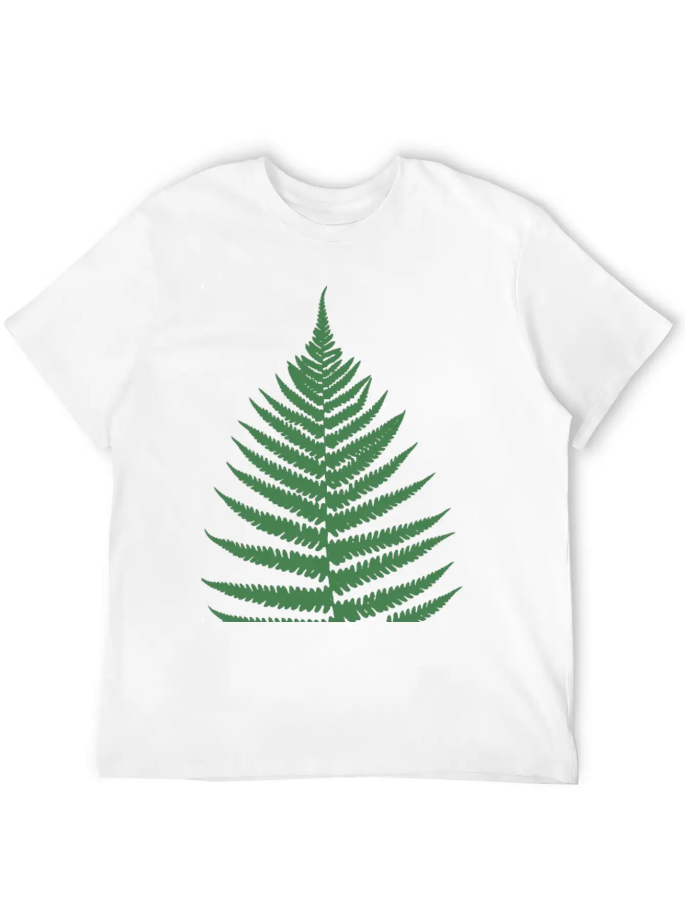 Fern Leaf Unisex Short Sleeve Soft Cotton T-Shirt – Casual Everyday Wear