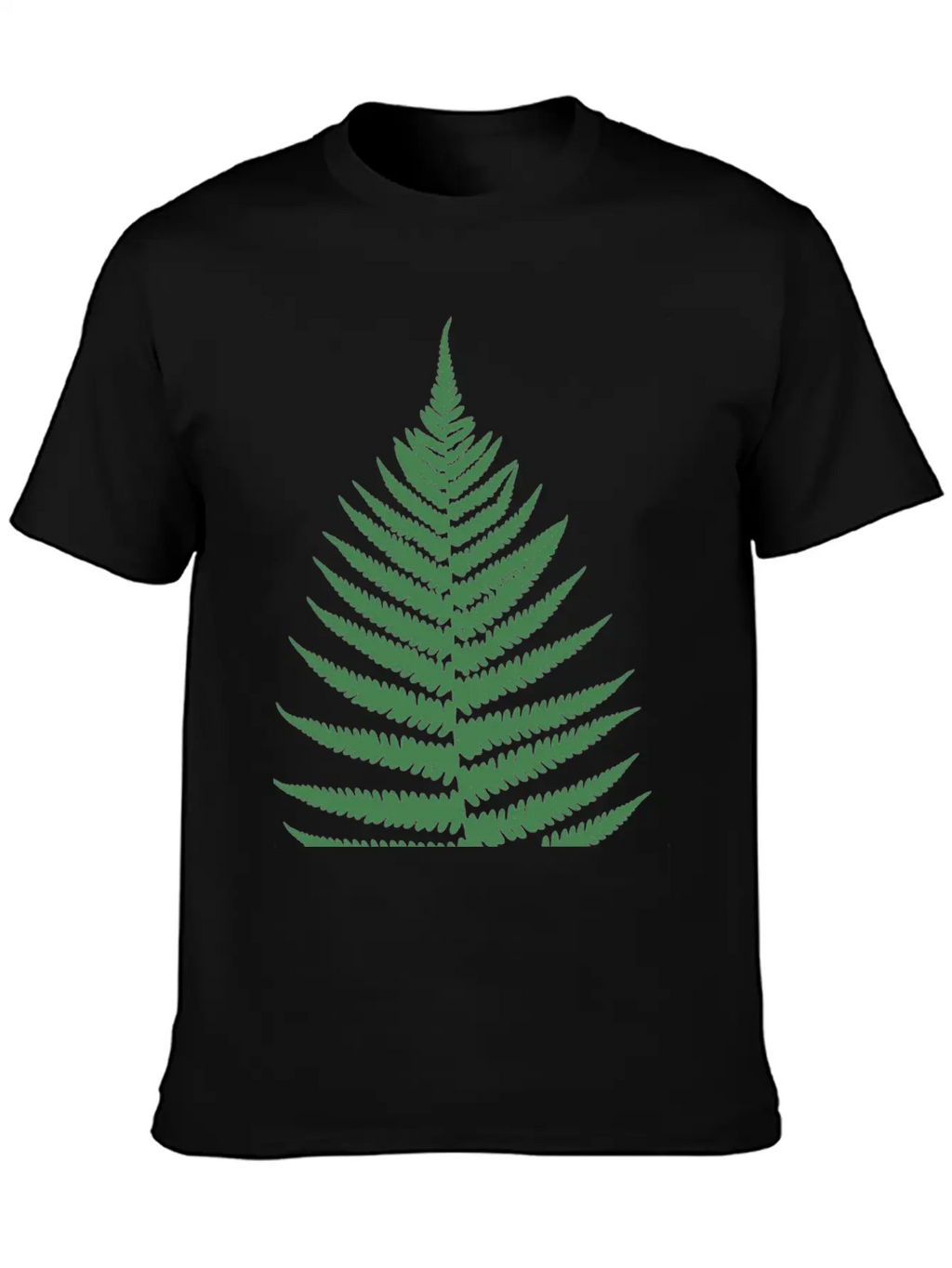 Fern Leaf Unisex Short Sleeve Soft Cotton T-Shirt – Casual Everyday Wear