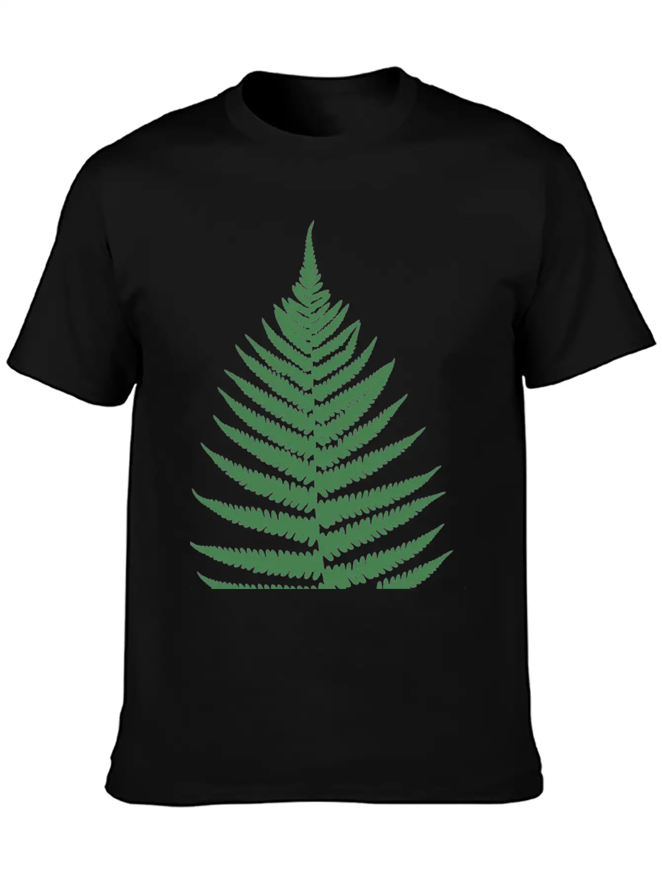 Fern Leaf Unisex Short Sleeve Soft Cotton T-Shirt – Casual Everyday Wear