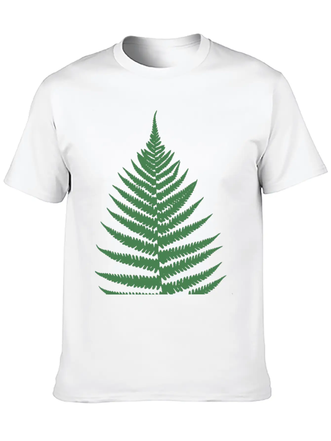 Fern Leaf Unisex Short Sleeve Soft Cotton T-Shirt – Casual Everyday Wear