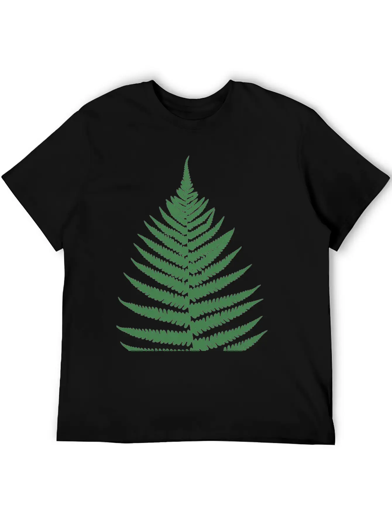 Fern Leaf Unisex Short Sleeve Soft Cotton T-Shirt – Casual Everyday Wear