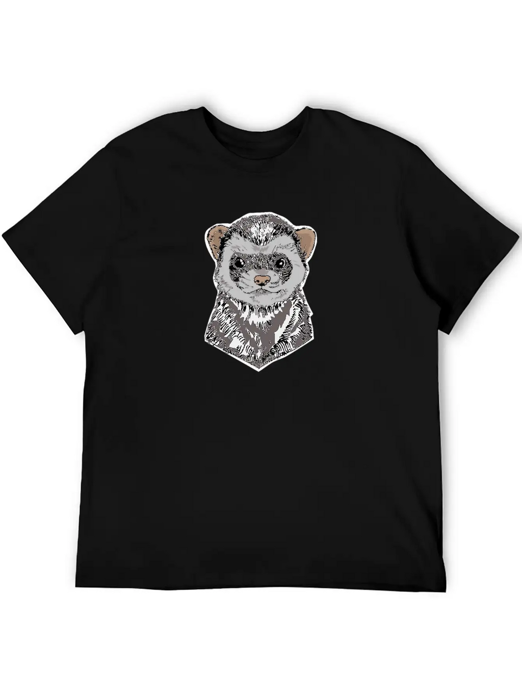 Ferret Funny Ferret Gift Casual Graphic T-Shirt – Simple And Comfortable Daily Wear