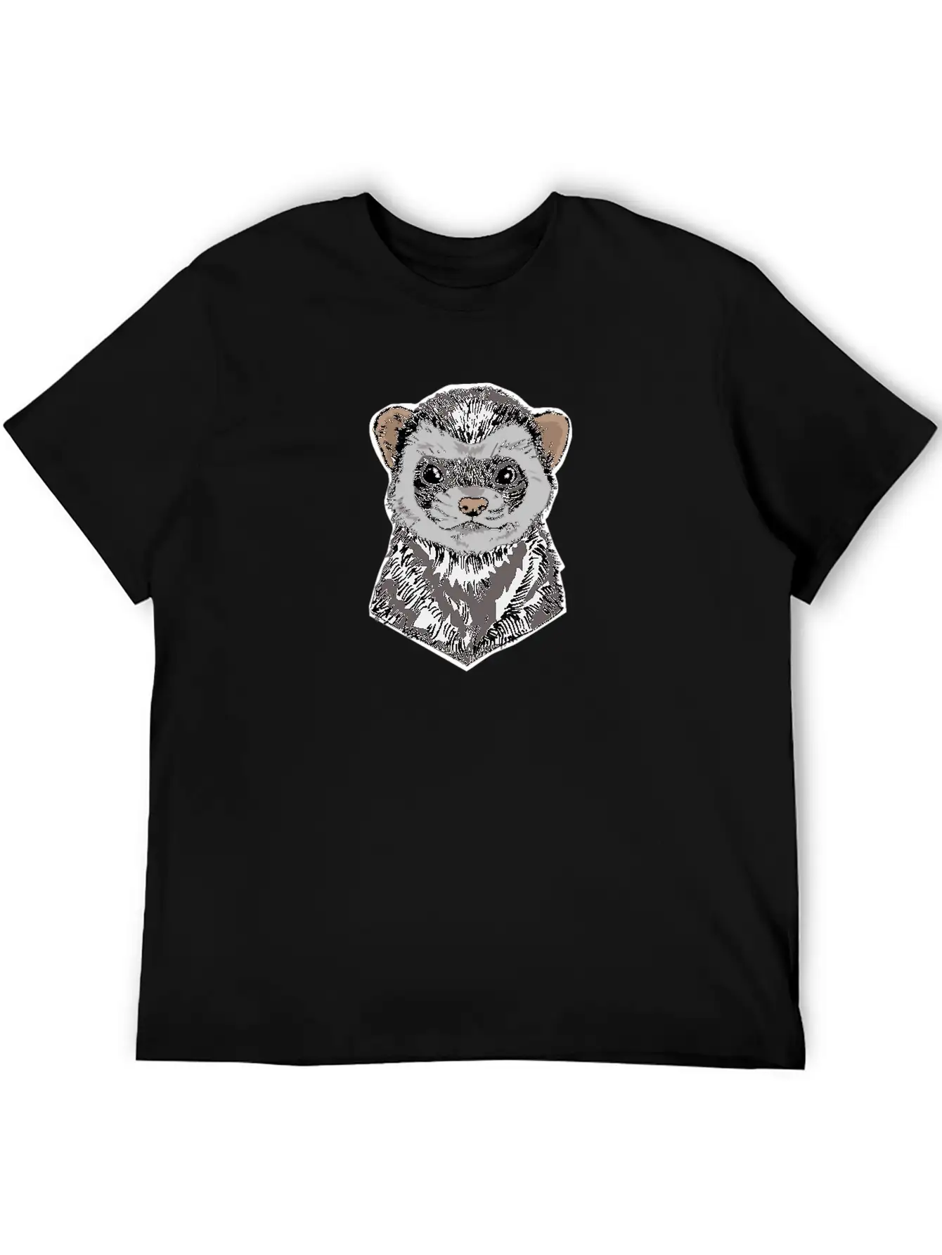 Ferret Funny Ferret Gift Casual Graphic T-Shirt – Simple And Comfortable Daily Wear