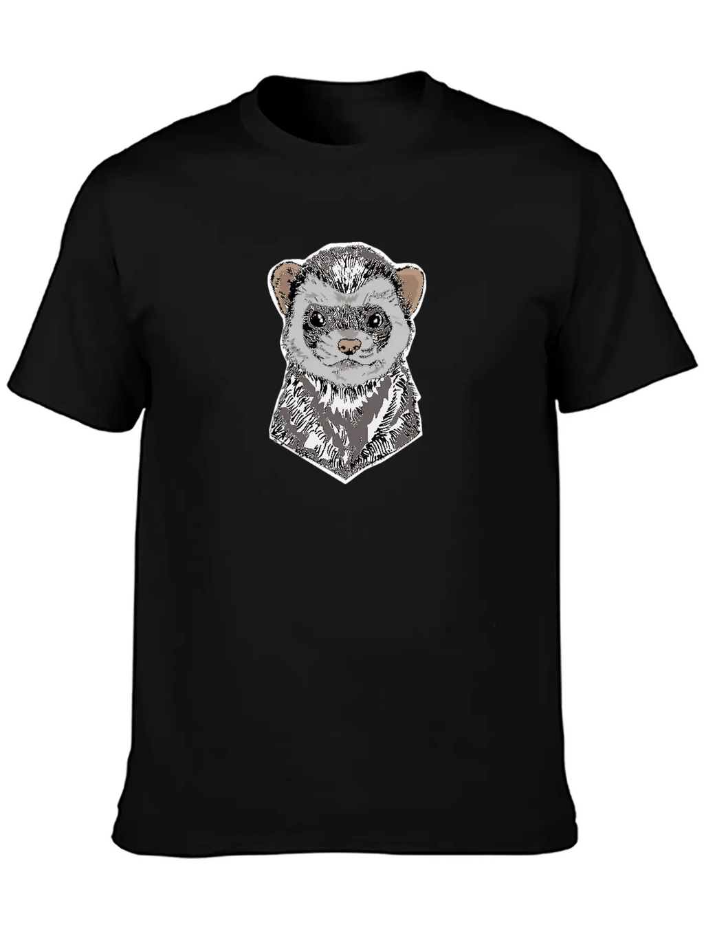Ferret Funny Ferret Gift Casual Graphic T-Shirt – Simple And Comfortable Daily Wear