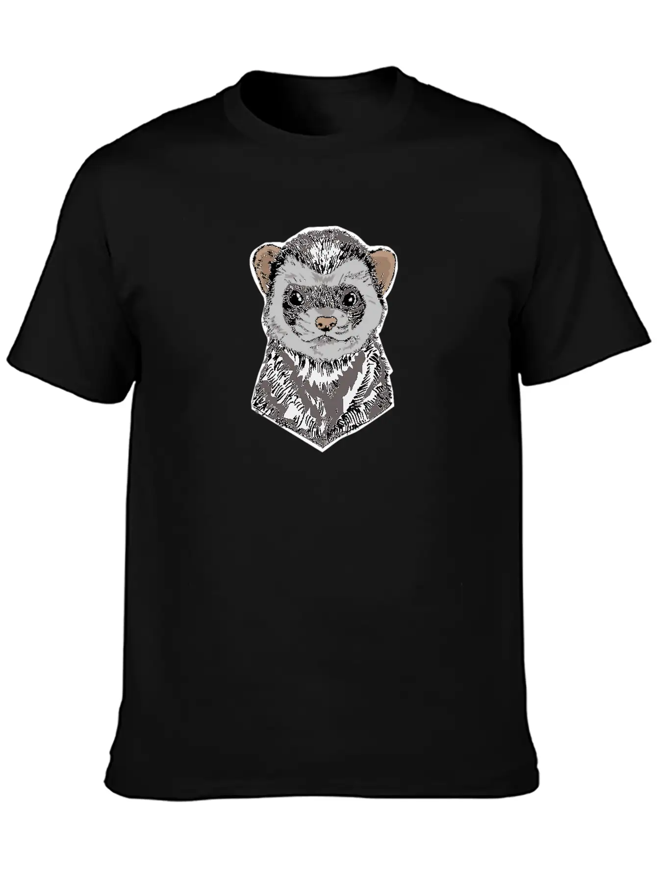 Ferret Funny Ferret Gift Casual Graphic T-Shirt – Simple And Comfortable Daily Wear
