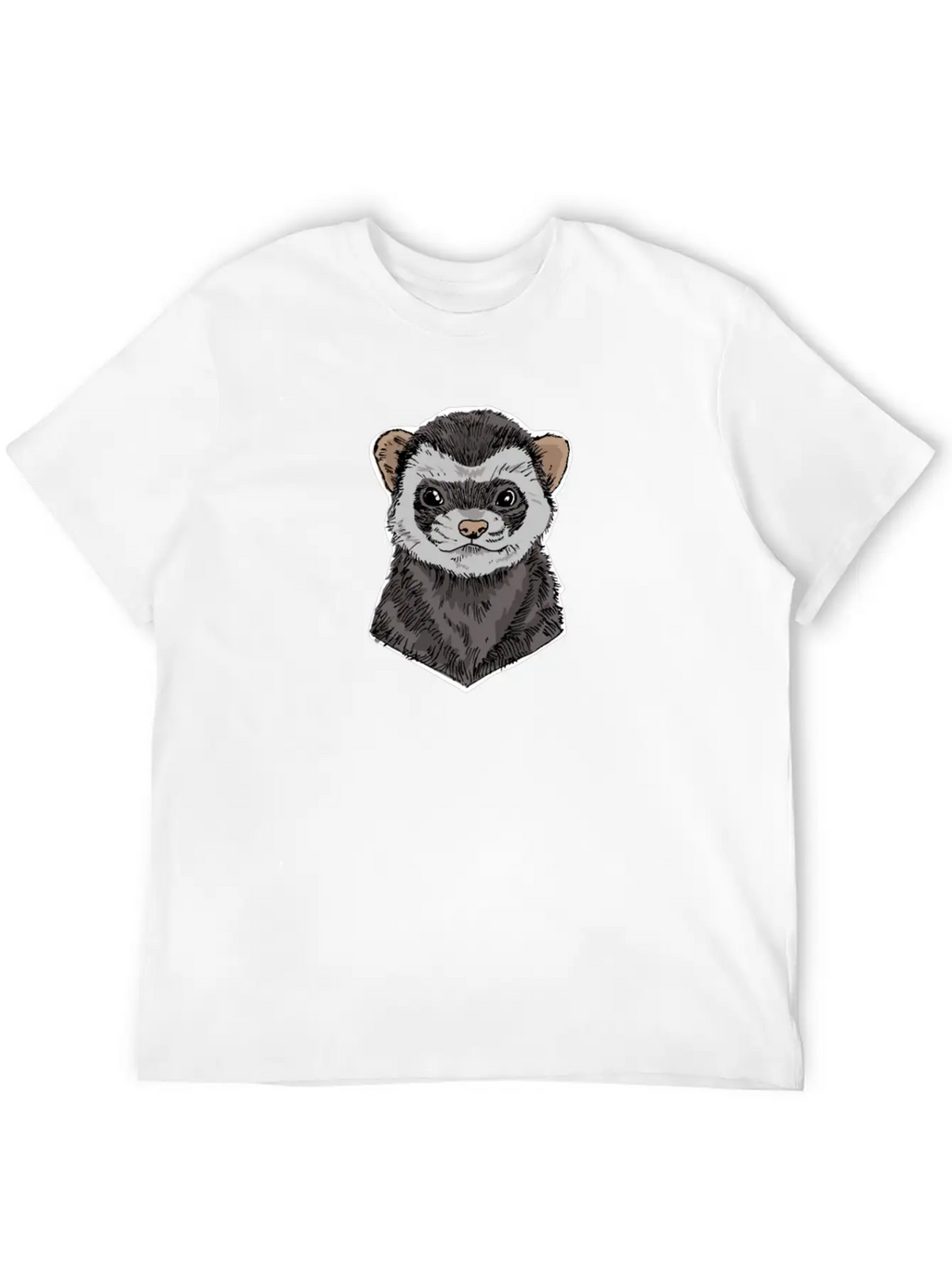 Ferret Funny Ferret Gift Casual Graphic T-Shirt – Simple And Comfortable Daily Wear