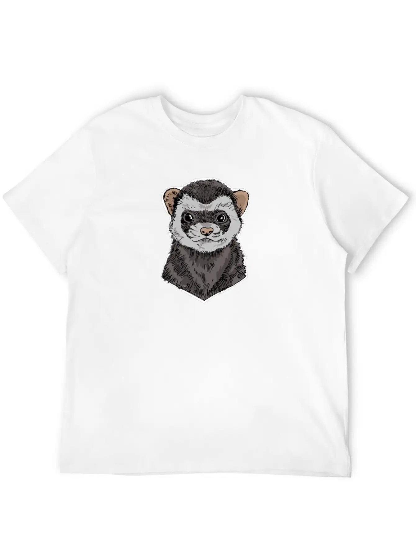 Ferret Funny Ferret Gift Casual Graphic T-Shirt – Simple And Comfortable Daily Wear