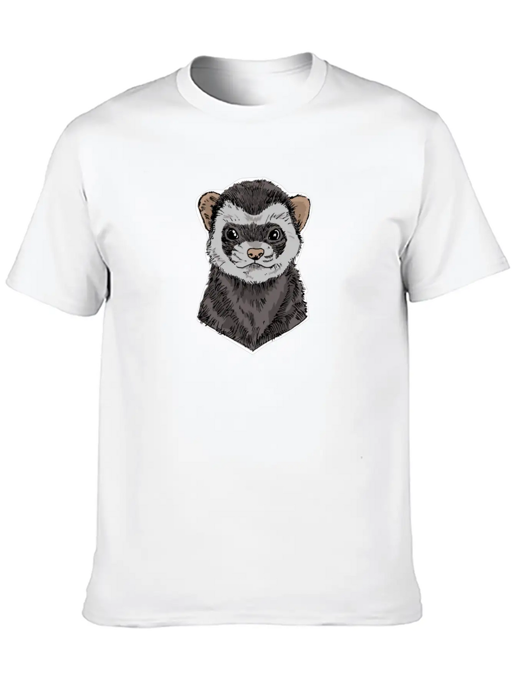 Ferret Funny Ferret Gift Casual Graphic T-Shirt – Simple And Comfortable Daily Wear