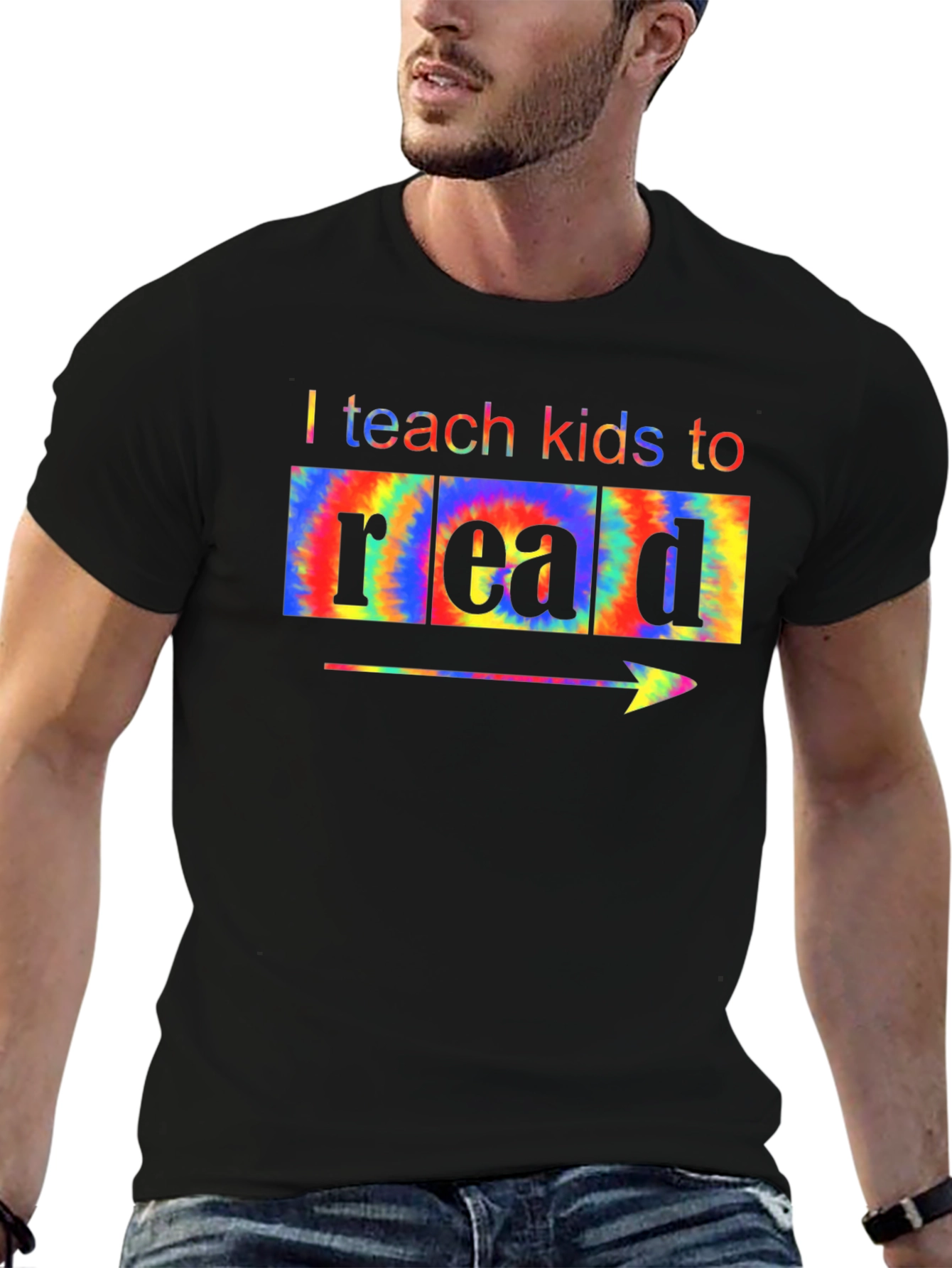 I Teach Kids to Read Tie Dye T-Shirt