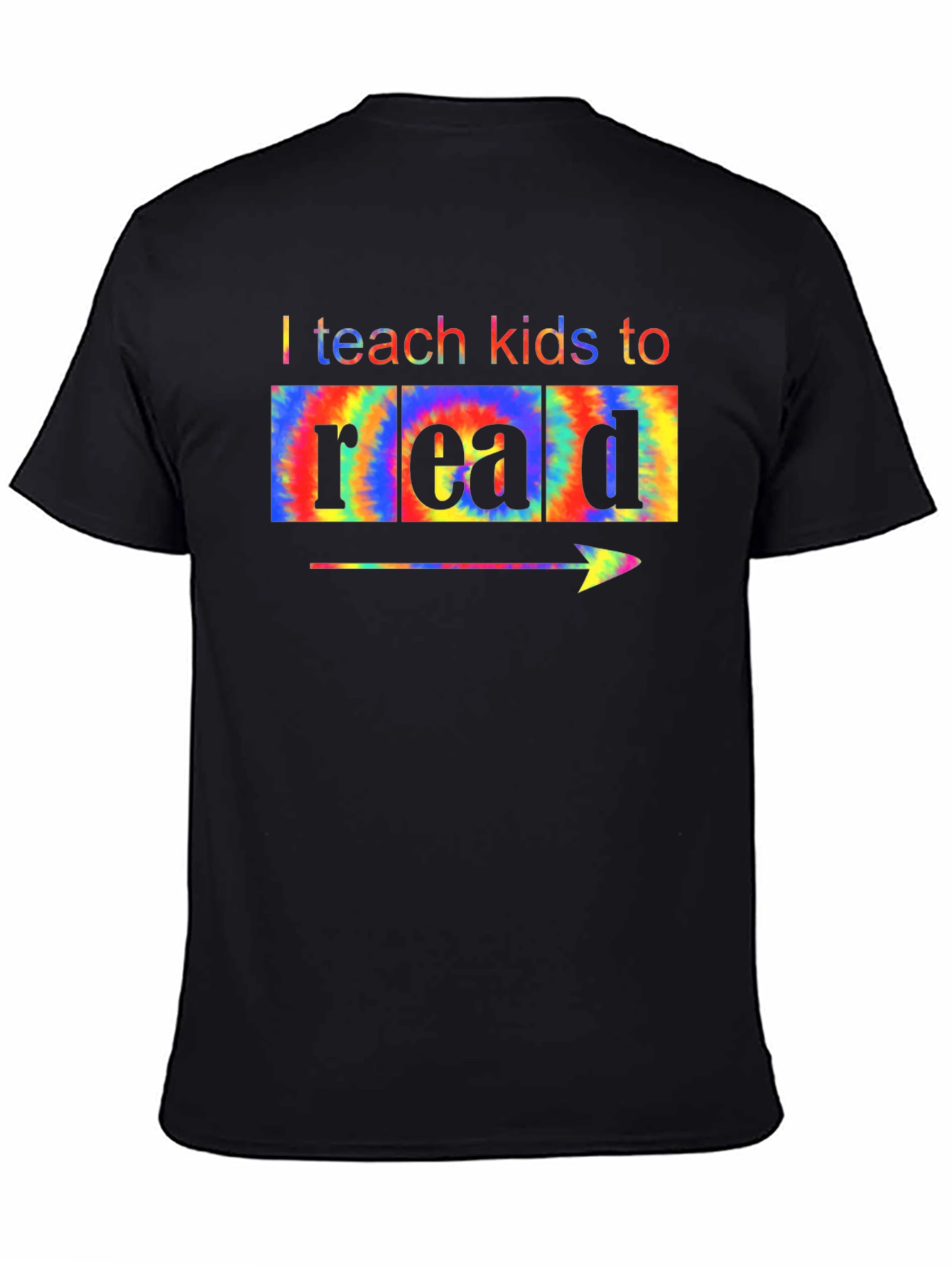 I Teach Kids to Read Tie Dye T-Shirt