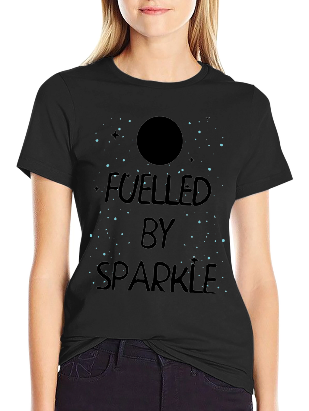 Fuelled By Sparkle Graphic T-Shirt