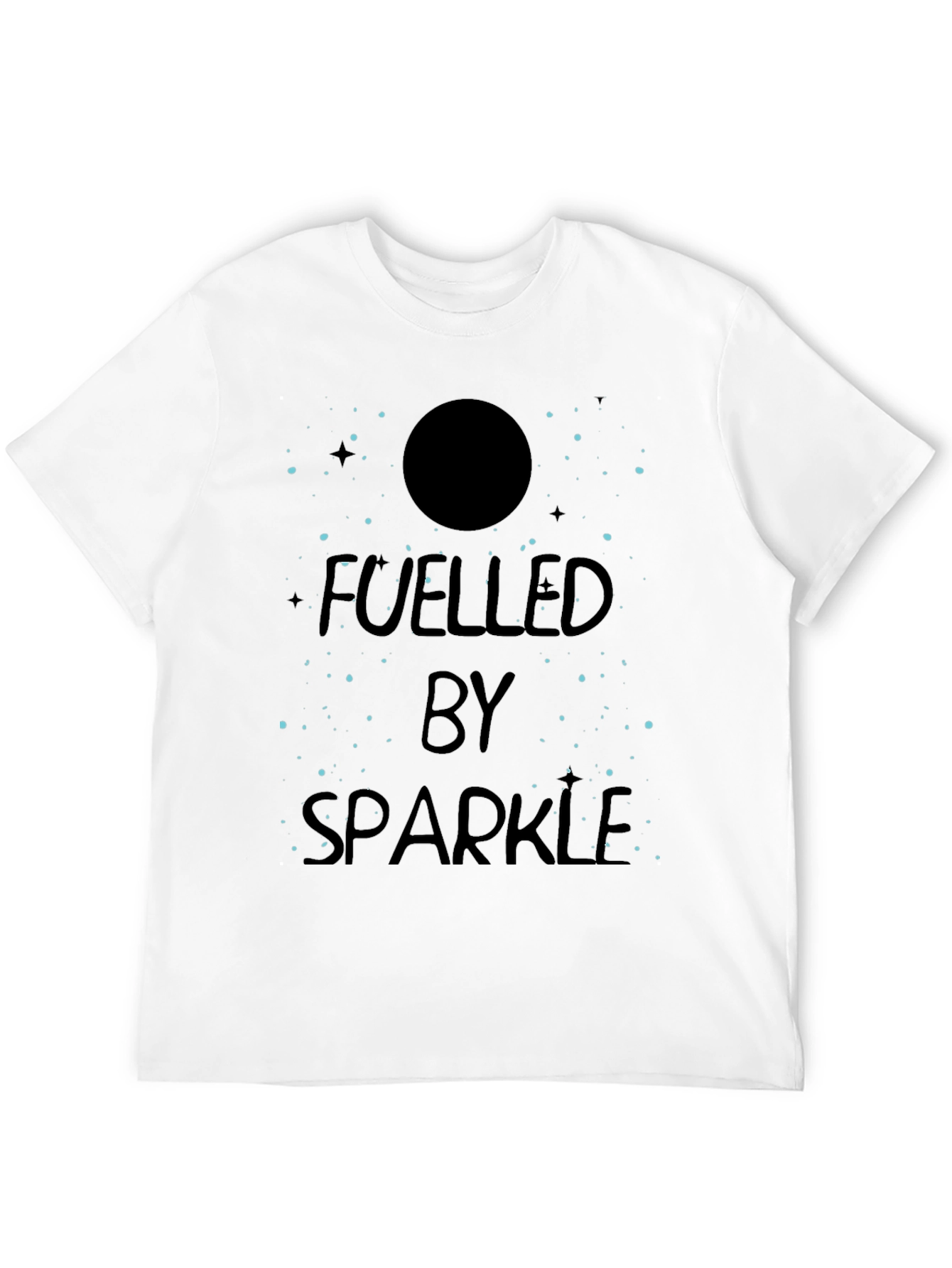 Fuelled By Sparkle Graphic T-Shirt