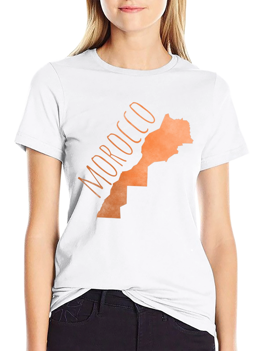 Morocco Map Graphic Tee - Stylish Country Pride