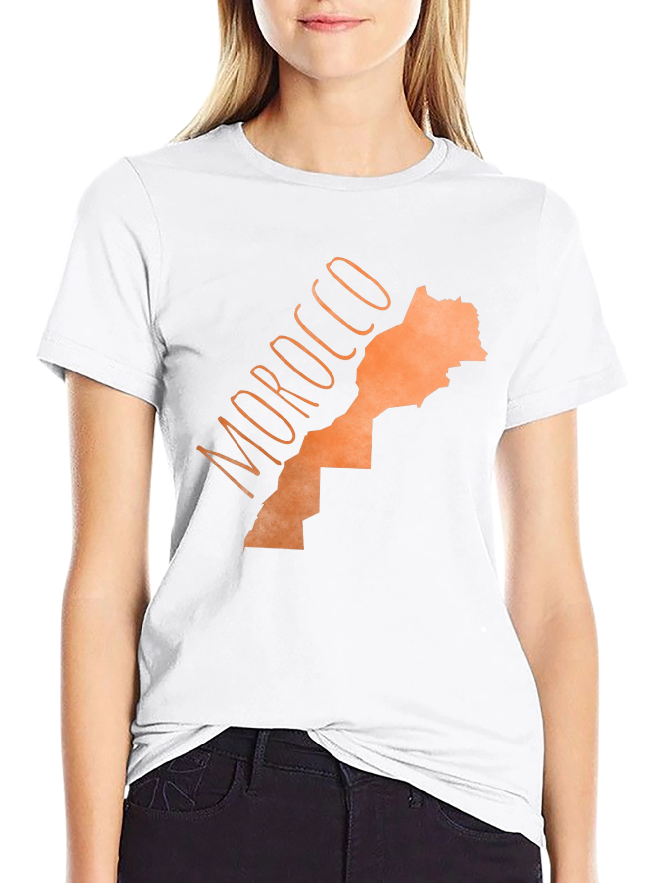 Morocco Map Graphic Tee - Stylish Country Pride