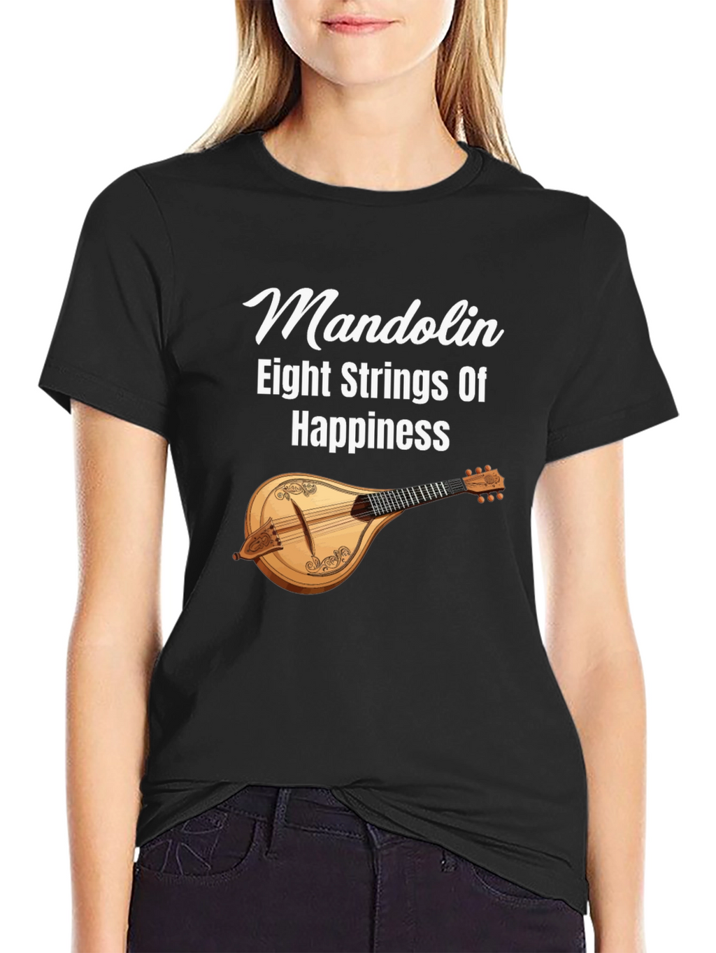 Mandolin Eight Strings Of Happiness Graphic T-Shirt
