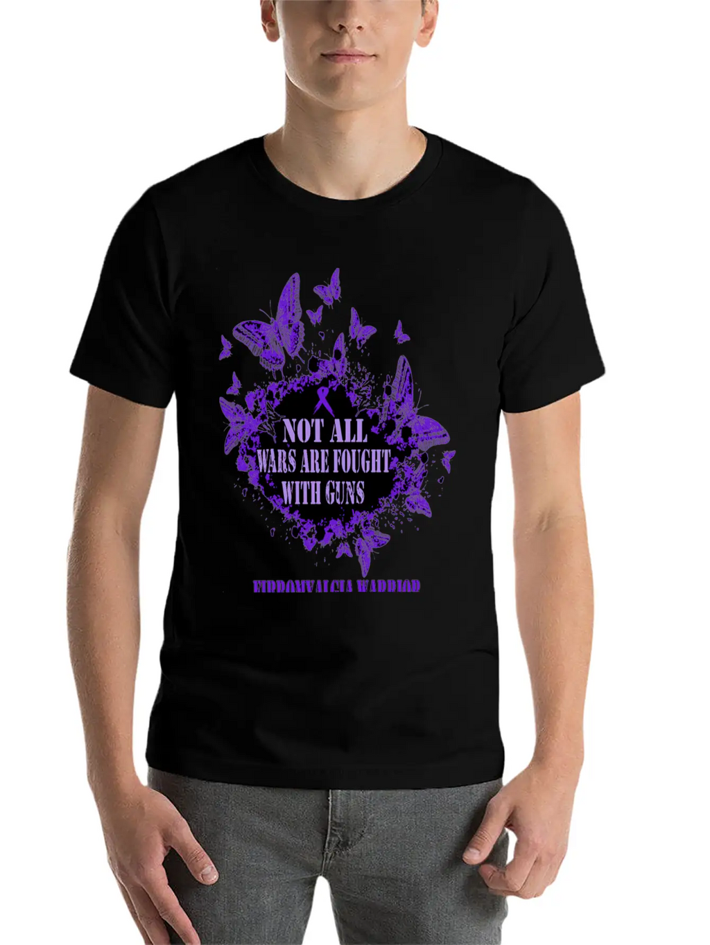Fibromyalgia Awareness Unisex Casual T-Shirt – Clean Design For Daily Comfort