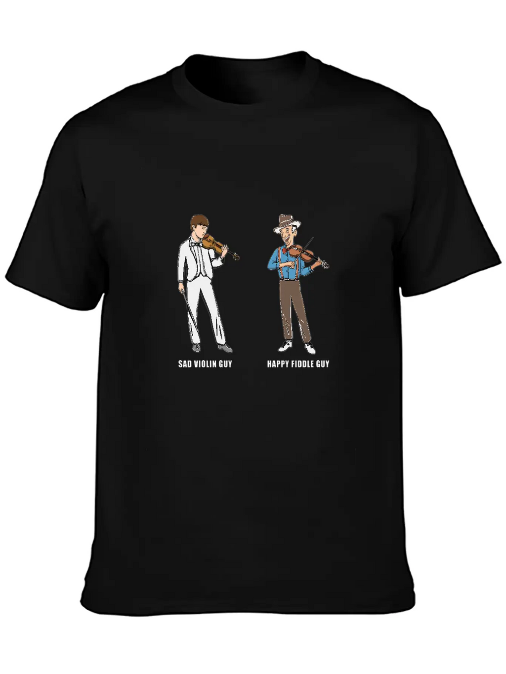 Fiddle Bluegrass Musician Design For Bluegrass Unisex Casual T-Shirt – Clean Design For Daily Comfort