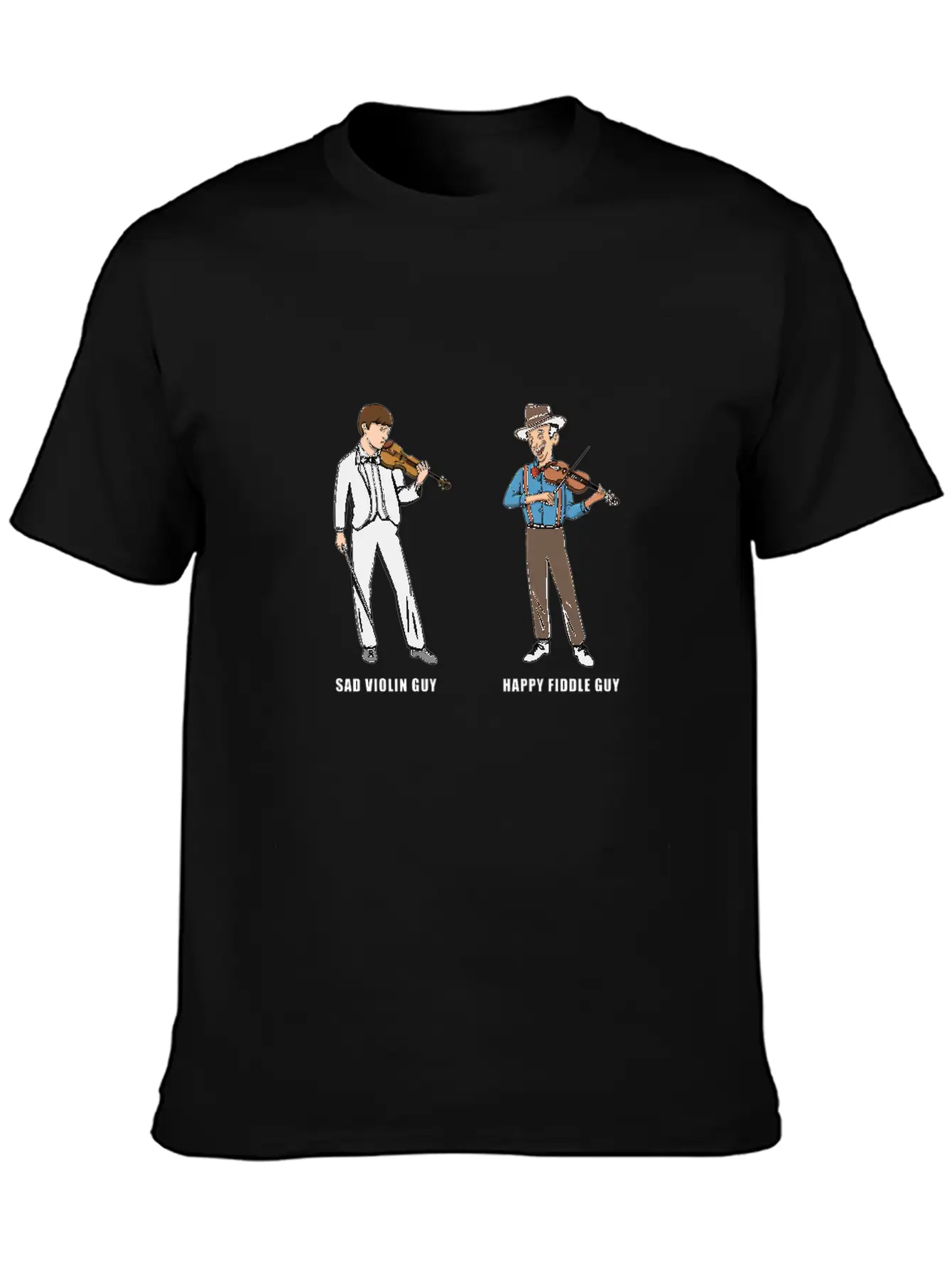 Fiddle Bluegrass Musician Design For Bluegrass Unisex Casual T-Shirt – Clean Design For Daily Comfort