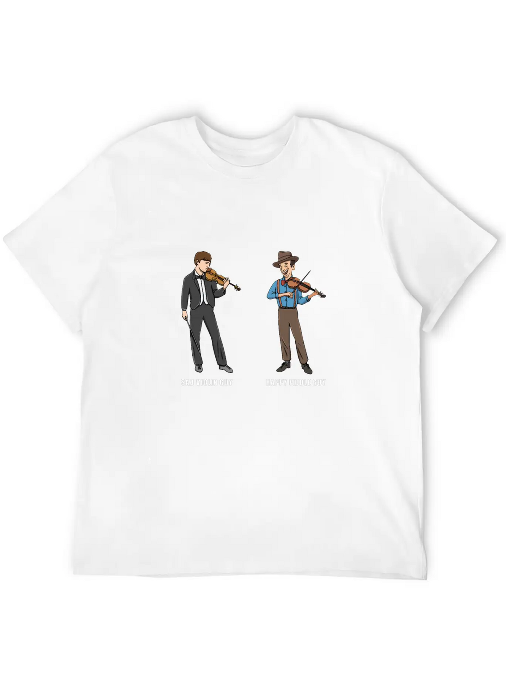 Fiddle Bluegrass Musician Design For Bluegrass Unisex Casual T-Shirt – Clean Design For Daily Comfort