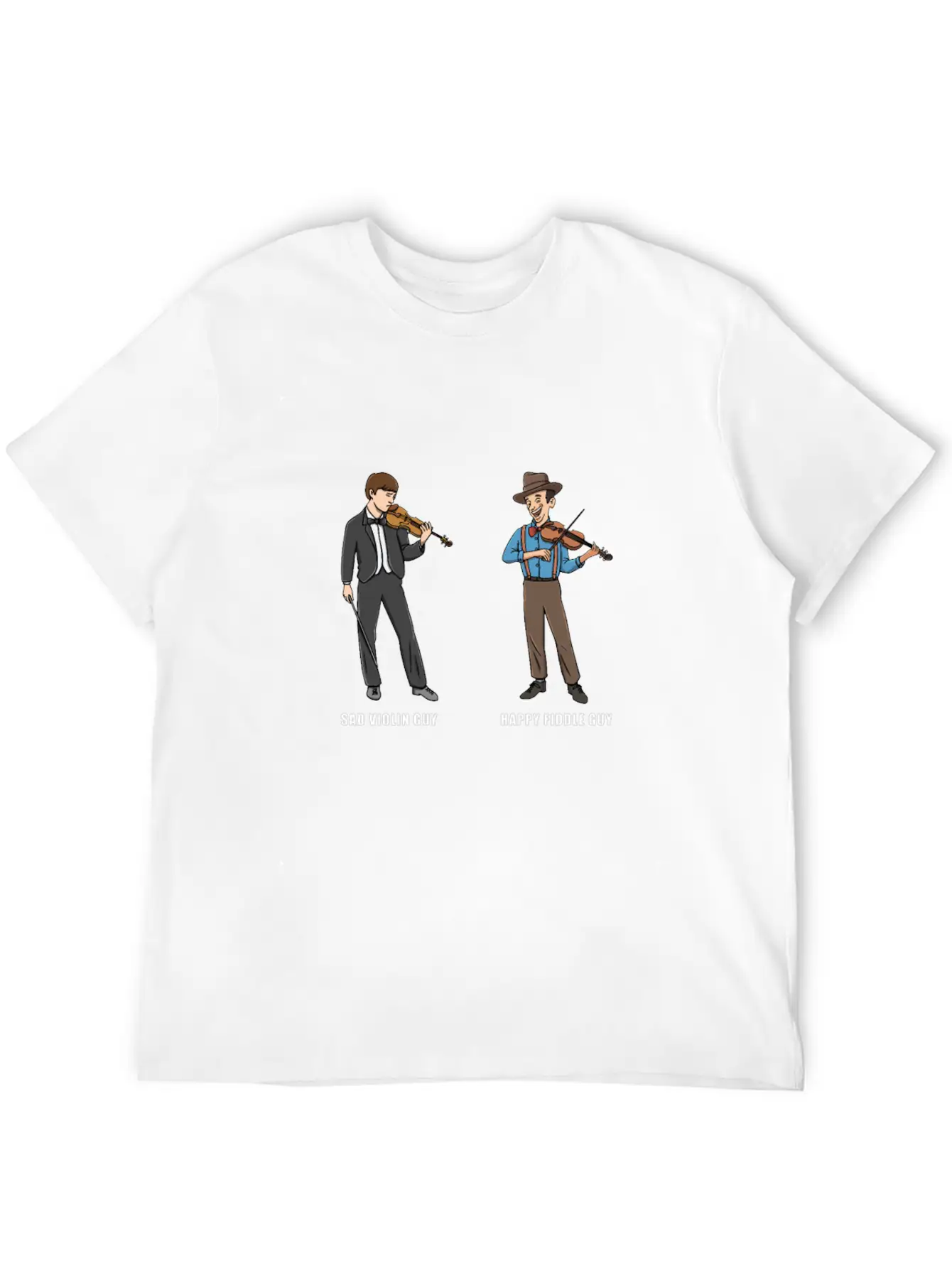 Fiddle Bluegrass Musician Design For Bluegrass Unisex Casual T-Shirt – Clean Design For Daily Comfort
