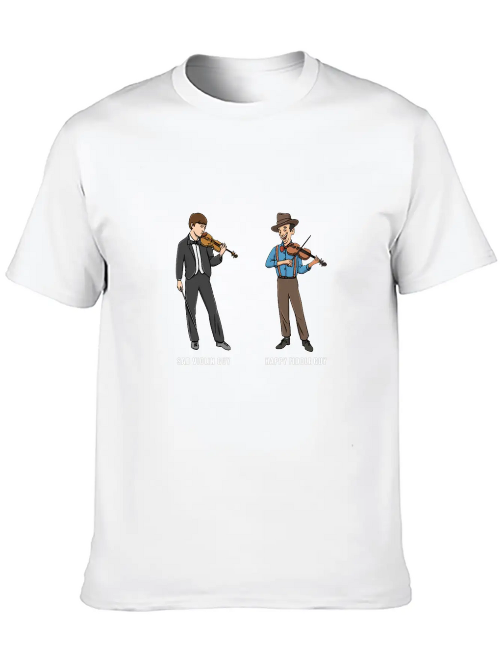 Fiddle Bluegrass Musician Design For Bluegrass Unisex Casual T-Shirt – Clean Design For Daily Comfort