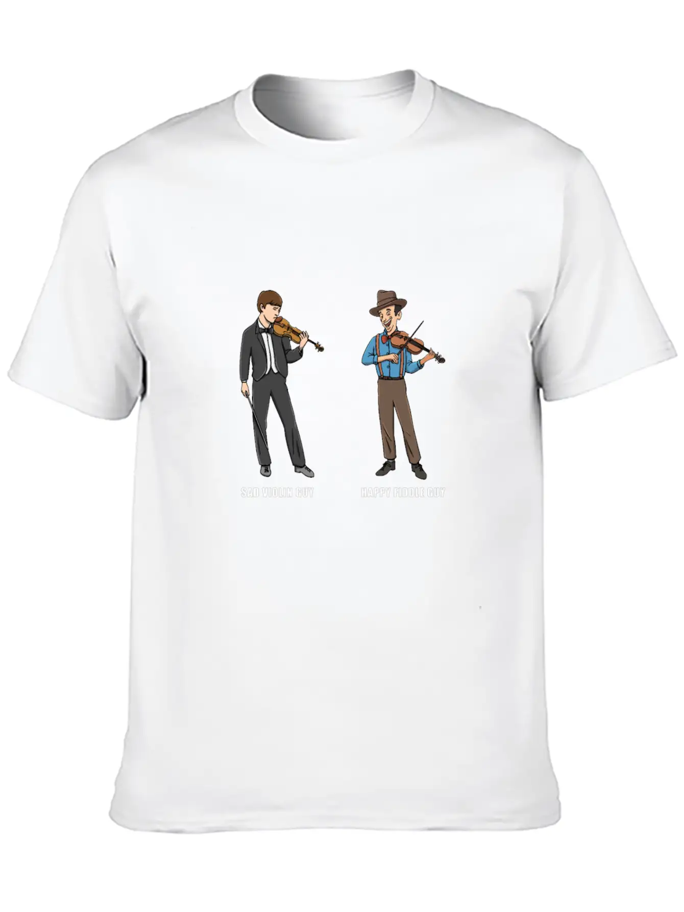 Fiddle Bluegrass Musician Design For Bluegrass Unisex Casual T-Shirt – Clean Design For Daily Comfort