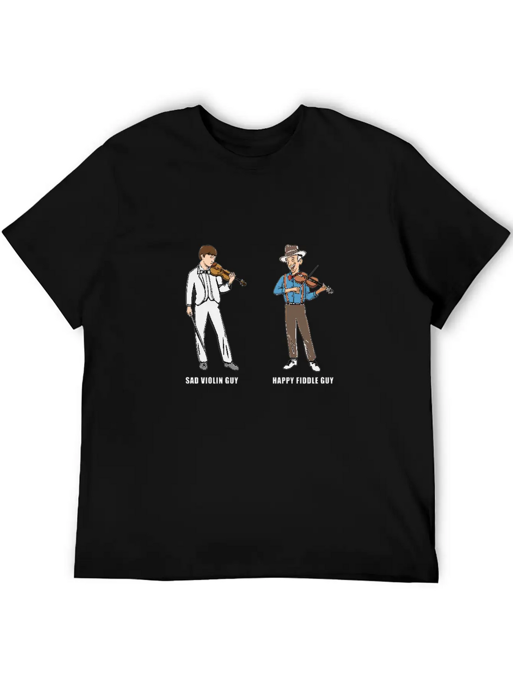 Fiddle Bluegrass Musician Design For Bluegrass Unisex Casual T-Shirt – Clean Design For Daily Comfort