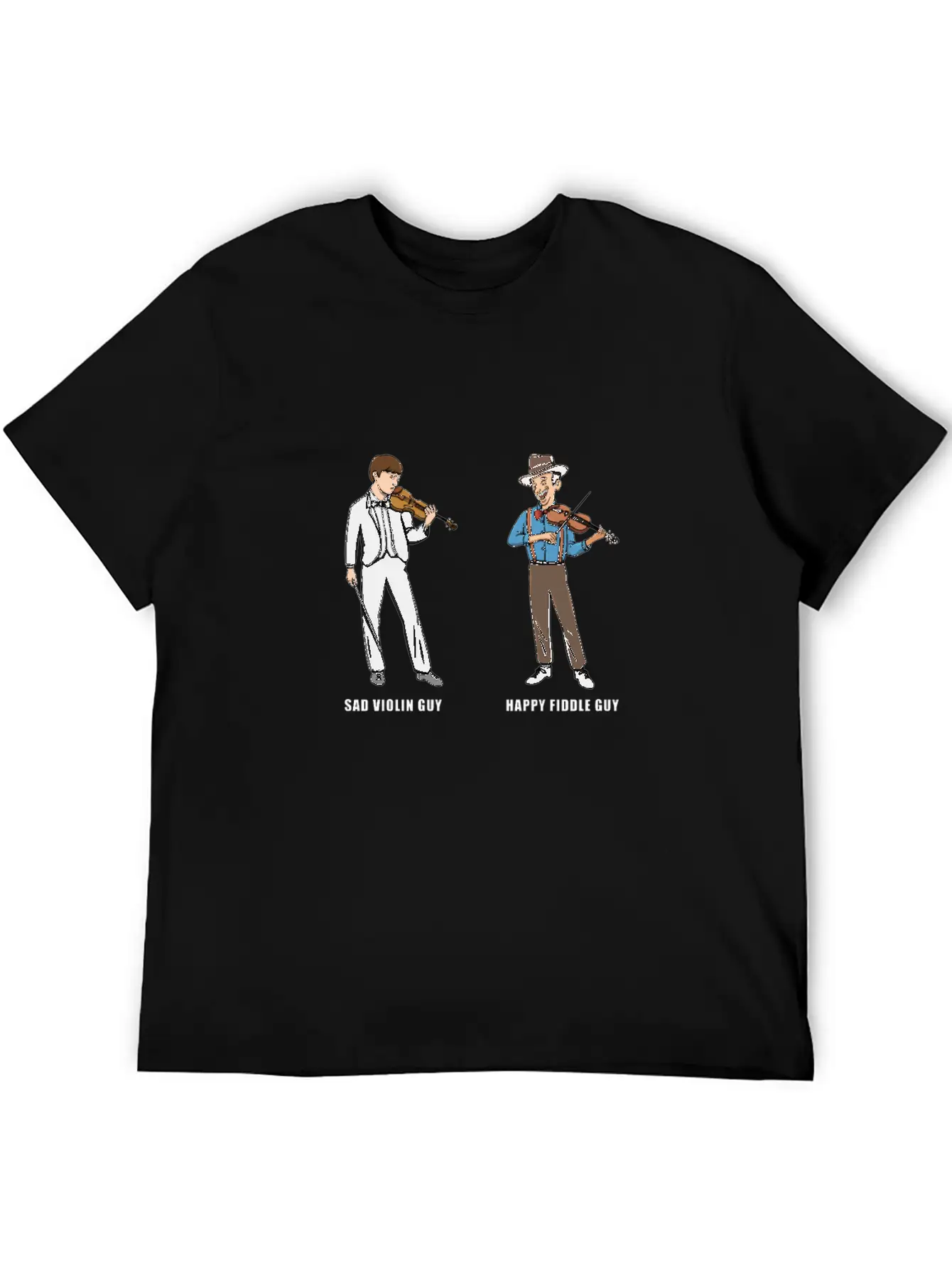 Fiddle Bluegrass Musician Design For Bluegrass Unisex Casual T-Shirt – Clean Design For Daily Comfort