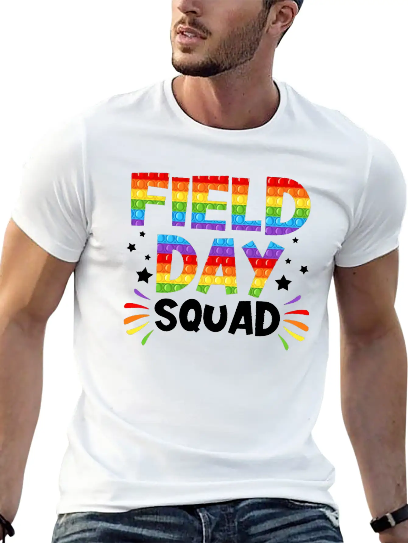 FIELD DAY SQUAD Unisex Short Sleeve Soft Cotton T-Shirt – Casual Everyday Wear